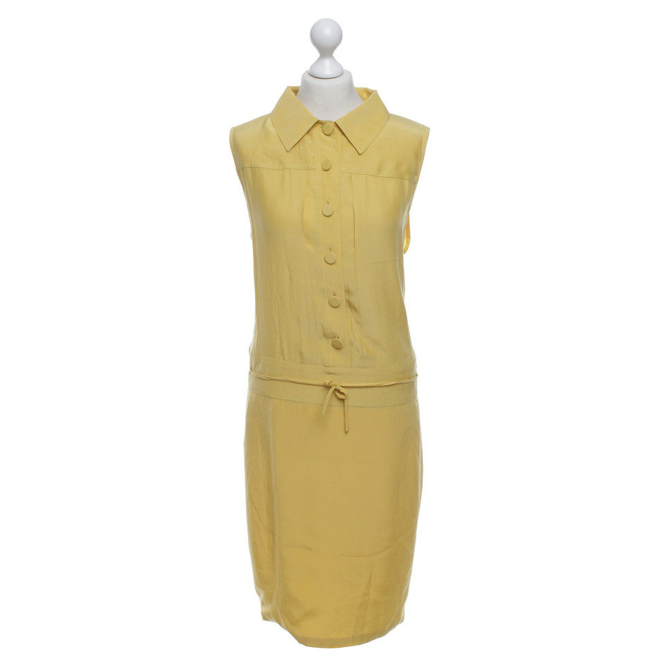 Bally zijden jurk geel
