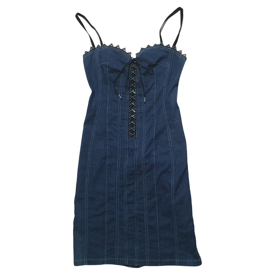 Rocco Barocco Robe en Coton en Bleu