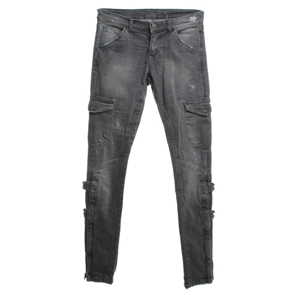 Twin Set Simona Barbieri Cargo Jeans a Gray