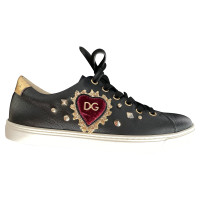 Dolce & Gabbana Chaussures de sport en Cuir en Noir