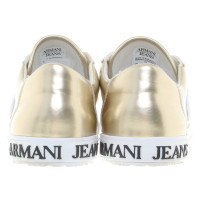 Armani Jeans Goudkleurige sneakers