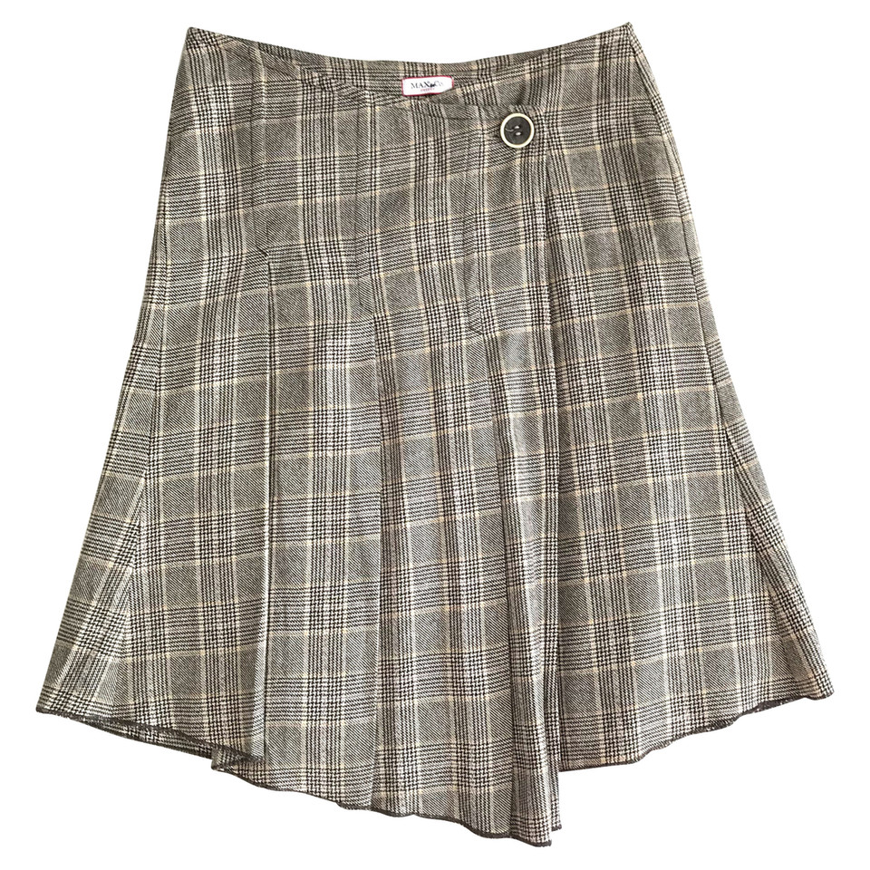 Max & Co Skirt Wool in Brown