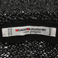 Yves Saint Laurent Zwarte strohoed