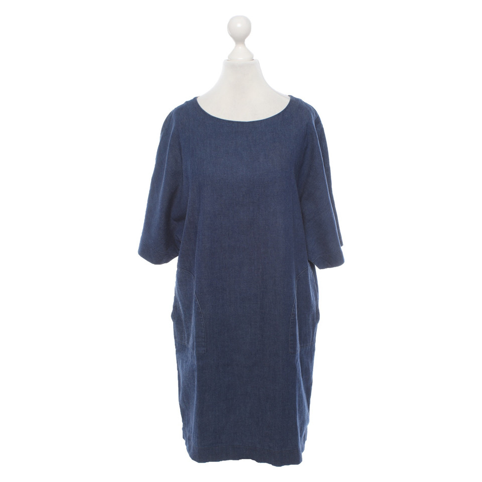 Roberto Collina Kleid aus Baumwolle in Blau