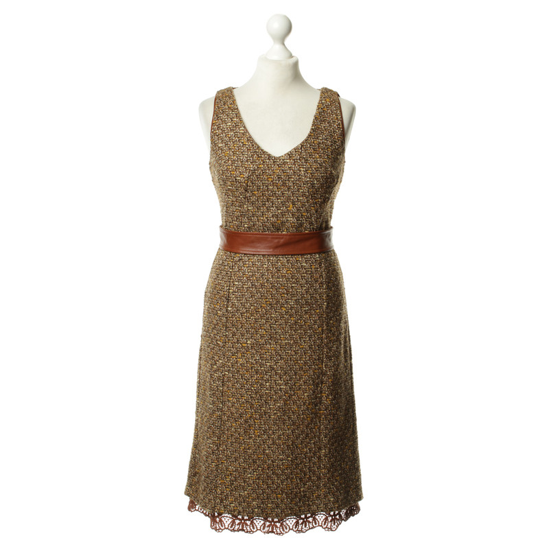 Dolce & Gabbana Wool Dress in Brown 