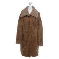Windsor Pelle di pecora cappotto in marrone