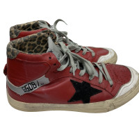 Golden Goose Sneakers aus Leder in Rot