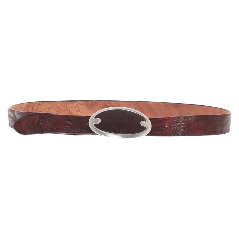 Calvin Klein Belt Leather in Brown