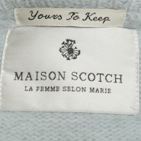Maison Scotch Srickjacke in lichtblauw