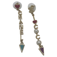 Chanel Earrings with logo pendant