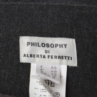 Alberta Ferretti skirt in dark gray