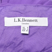 L.K. Bennett Seidenkleid in Violett