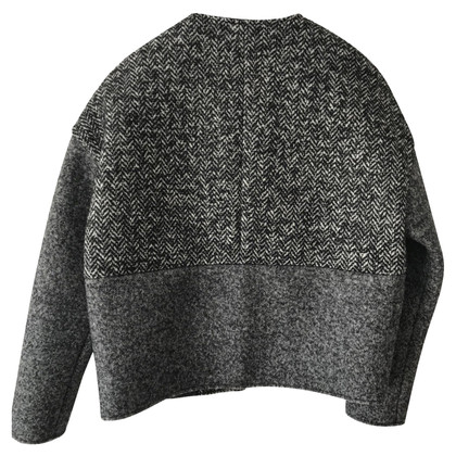 Msgm Jacket/Coat Wool in Grey