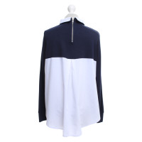 French Connection Top in blu scuro / bianco