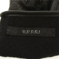 Gucci Handschuhe aus Leder in Schwarz