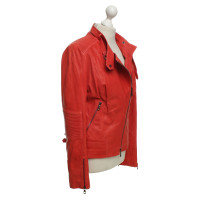 Sly 010 Leather jacket in red