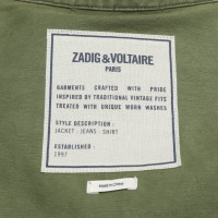 Zadig & Voltaire Jacke/Mantel aus Baumwolle in Khaki
