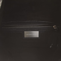 Michael Kors clutch en cuir avec garniture de fourrure
