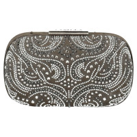 Le Silla  Clutch en Cuir en Gris