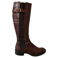 Armani Leather boots in reptile look