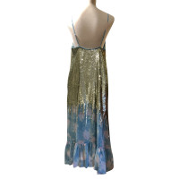 Manoush Kleid aus Seide in Gold