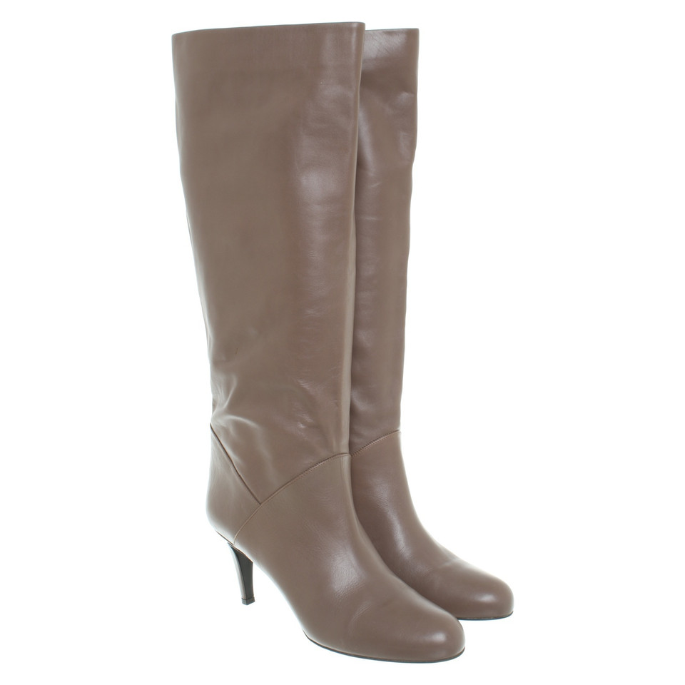 Bally Stiefel in Taupe