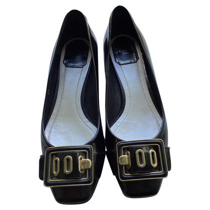 Dior Slippers/Ballerinas Patent leather in Black