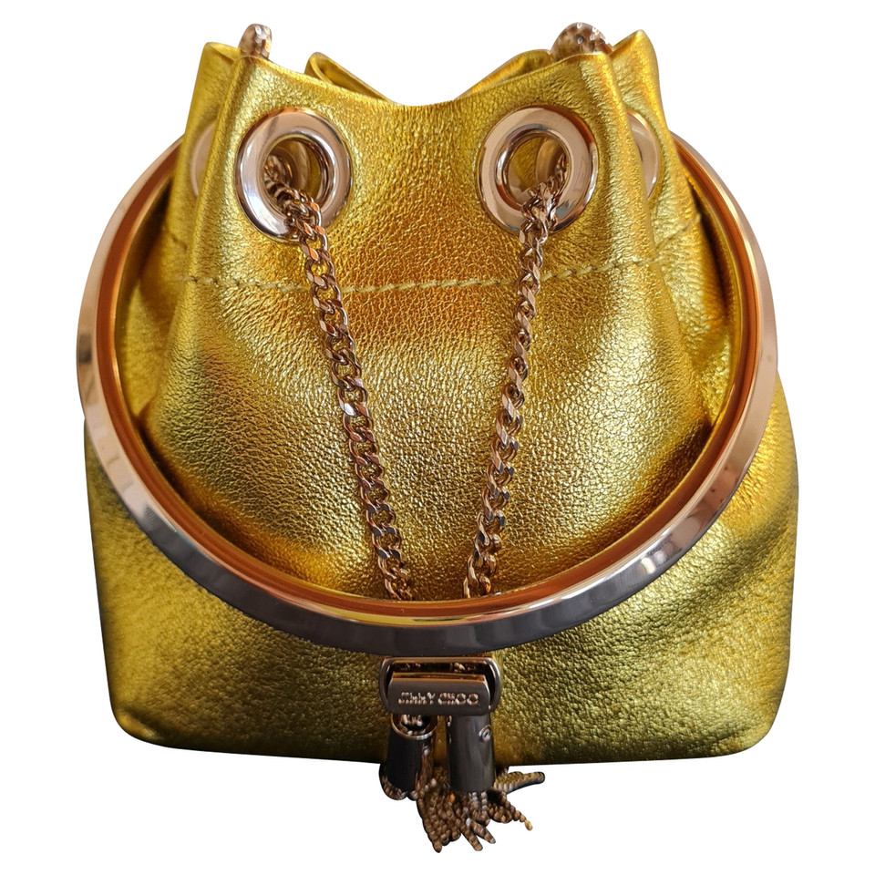 Jimmy Choo Bon Bon Leather in Yellow