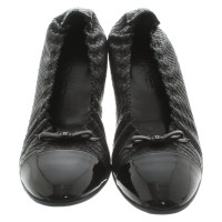 Chanel Slippers/Ballerinas Leather in Black