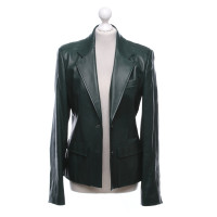 Yves Saint Laurent Blazer Leather in Green