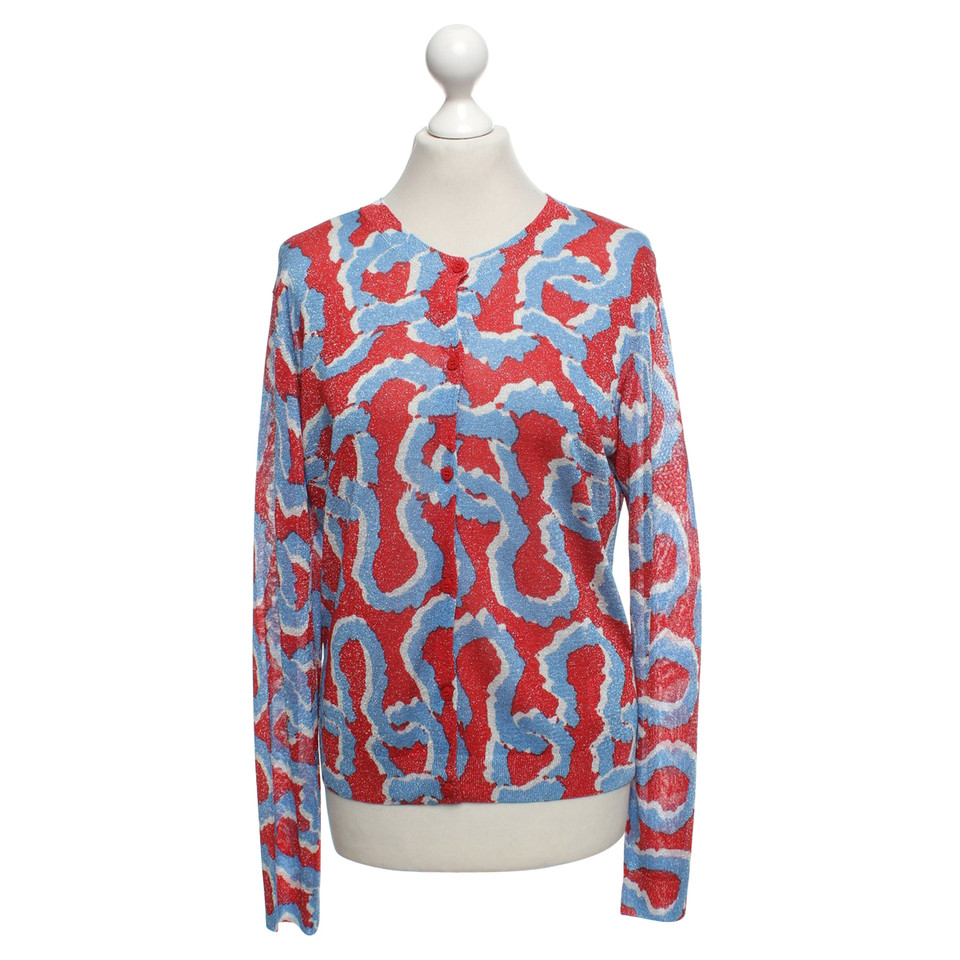 Kenzo Cardigan in red / blue / white