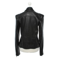 Autres marques Meatpacking D. - Veste en cuir noire