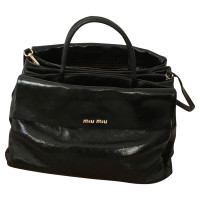 Miu Miu Sac à main en cuir verni