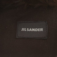 Jil Sander Handschuhe aus Leder in Schwarz