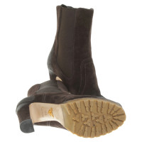 Prada Leather boots in dark brown