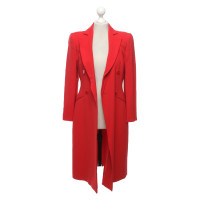 Giorgio Armani Jacke/Mantel aus Wolle in Rot