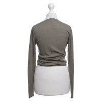Allude Cashmere sweater in olive green
