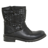 Ash Boots Leather in Black