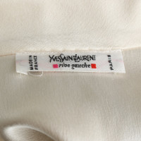 Yves Saint Laurent Mouwloze blouse in crème