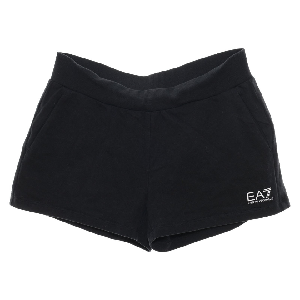 Emporio Armani Shorts aus Baumwolle in Schwarz