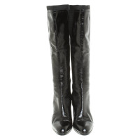 Sergio Rossi Boots Patent leather in Black