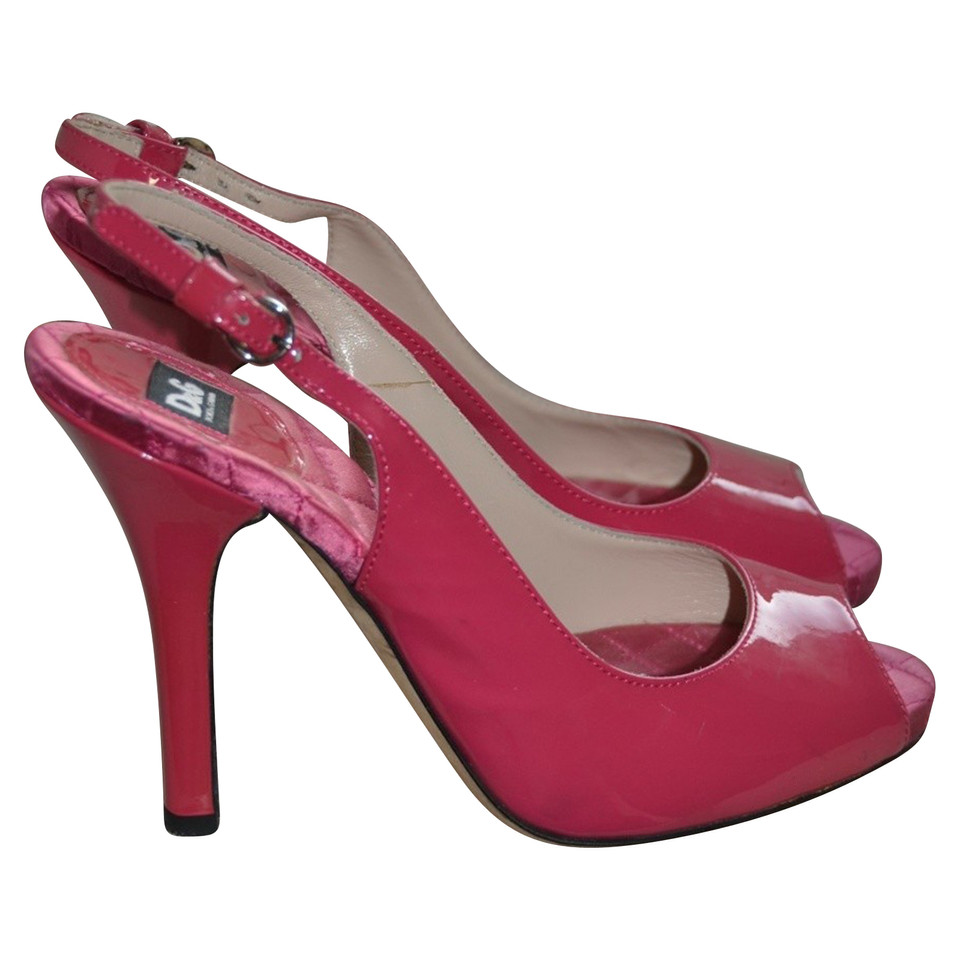 D&G Pumps/Peeptoes Patent leather in Fuchsia