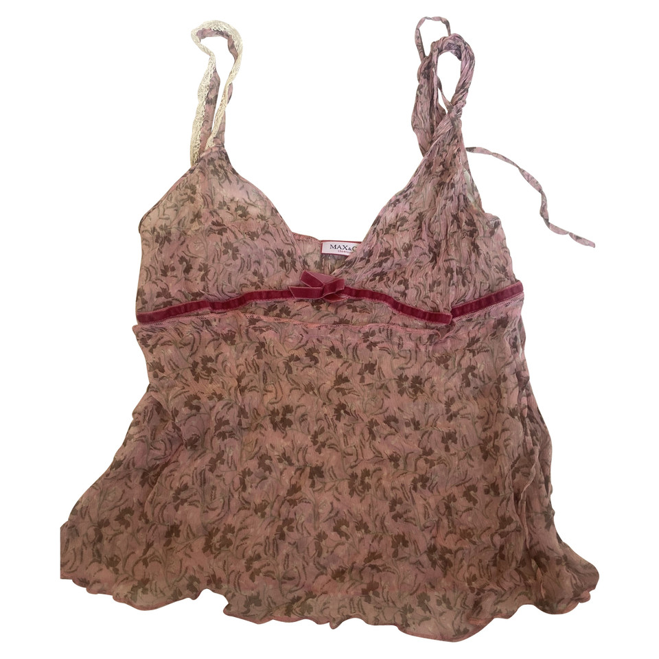 Max & Co Top en Soie en Rose/pink