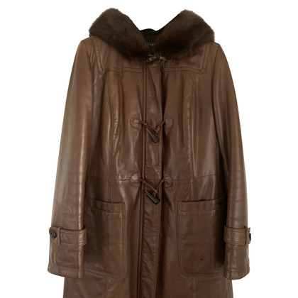 Fratelli Rossetti Jacket/Coat Leather in Brown