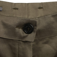 René Lezard Shimmering trousers in khaki