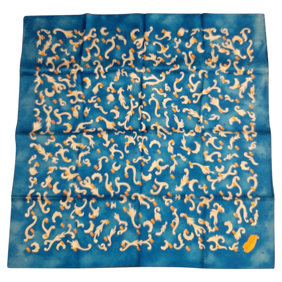 Bulgari Schal/Tuch aus Seide in Blau