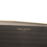 Saint Laurent Zilverkleurige wallet