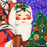 Karl Lagerfeld Zijden sjaal met een kerst motief