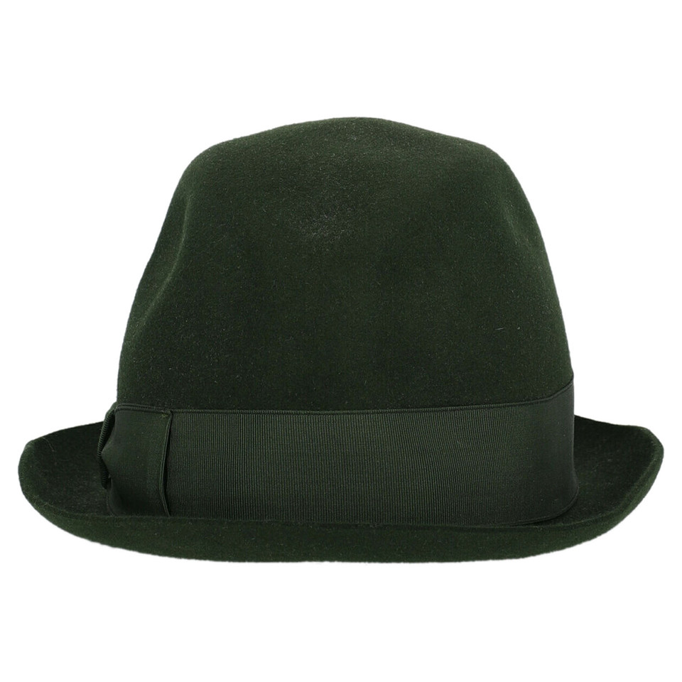 Borsalino Hut/Mütze aus Wolle in Grün