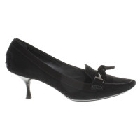 Prada Suède pumps in zwart